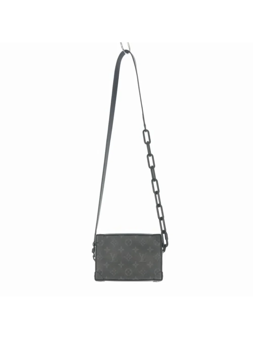 Louis Vuitton Mini Soft Trunk Monogram Eclipse Canvas Shoulder Bag Black